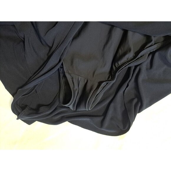 Paradise Bay Women's 20W Multicolor One Piece Soft Cup Blouson w/Skirt Swim Suit - Picture 5 of 7